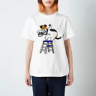 絵本作家・はまのゆかのワイアーフォックステリアとカメラ Regular Fit T-Shirt