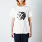 猫屋/shopnekonoko/ねこやの陰陽 スタンダードTシャツ