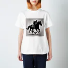 yu-zenの馬 Regular Fit T-Shirt