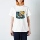 Mizのゆるハウスのサーフィンワンコ Regular Fit T-Shirt