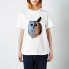 いらっしゃいませのフクロウみたいな猫 Regular Fit T-Shirt