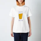 しろみさかなのBEER Regular Fit T-Shirt