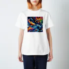 momoart8888のイルカの楽園🐬 スタンダードTシャツ