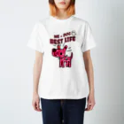 HappyFaceMarketのMe+Dog=Best Life 犬と一緒のベストな人生 Regular Fit T-Shirt