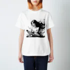 AZ-StylesのA Restful Sumi-e Regular Fit T-Shirt