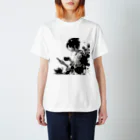 AZ-StylesのF Restful Sumi-e Regular Fit T-Shirt