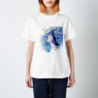 AQUAMETAVERSEの紫陽花と美女 スタンダードTシャツ