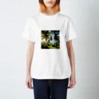 小﨑玲果のココナッツツリーTシャツ Regular Fit T-Shirt