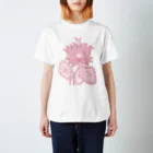 TSUTOMUiDaのTSUTOMUiDa_drawing38_RED LOTUS Regular Fit T-Shirt