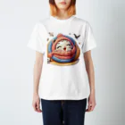 shop@brcの笑福猫　k.ver スタンダードTシャツ