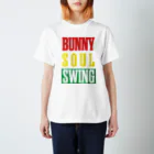 HoneyBunnyのBUNNY SOLE SWING(ラスタカラー) Regular Fit T-Shirt