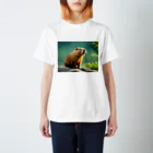 ジャパネットケフィアの可愛いカピバラ Regular Fit T-Shirt