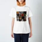 funny-boneの猫にゃ パッチワーク風 cat patchwork Regular Fit T-Shirt