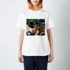 青い猫の青葉 スタンダードTシャツ