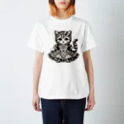 Snow-peaceのエレガントドレスの子猫 スタンダードTシャツ