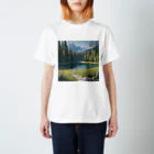 風香る日向の森と湖と山２ Regular Fit T-Shirt