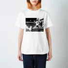 uchuneko_landの宇宙猫ガール Regular Fit T-Shirt