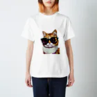 Artify ThreadsのCool Cat Shades　クールキャットシェード スタンダードTシャツ