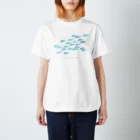 ハマダ豆丸:mmmrのデバスズメダイの群れ Regular Fit T-Shirt