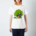 絵本作家・はまのゆかのリスのクルクルの家 Regular Fit T-Shirt