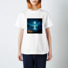 RIKUPANDAのNight sea Regular Fit T-Shirt