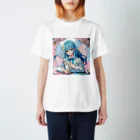 yozoraniyumeoの魔法マジシャン少女 スタンダードTシャツ