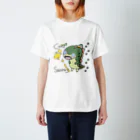 ＼(ナギノ)／動物図鑑イラストシリーズ増やしたい民のちびっこゆる恐竜ステゴザウルス Regular Fit T-Shirt