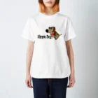 Hippie Dogs ShopのHippie dogs 枠付 Regular Fit T-Shirt