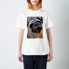 PaguparkのPugのぱぐお Regular Fit T-Shirt