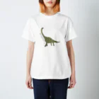 楽園Dinosaurの楽園Dinosaur*プラキオサウルス Regular Fit T-Shirt