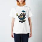 AQUAMETAVERSEの可愛いたぬきの冒険　なでしこ1478 Regular Fit T-Shirt