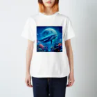 ultraha-のクジラと月 スタンダードTシャツ