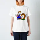 絵本作家・はまのゆかのリスのクルクル・おやつの時間 Regular Fit T-Shirt