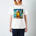 Snow-peaceのビーチとビールの楽園 スタンダードTシャツ