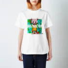 ohutonのneco neco neco スタンダードTシャツ