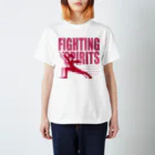 KOHAKUMARUの戦う少女～FIGHTING SPIRITS(赤)～ スタンダードTシャツ