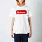 スタイリッシュ屋の【Scream】 Regular Fit T-Shirt