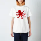 水島ひねの居眠りタコ Regular Fit T-Shirt