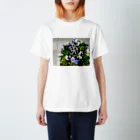 hati-catのパンジー　パープルベース Regular Fit T-Shirt
