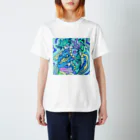 金澤シュウの魚ではない（ややパステル調） Regular Fit T-Shirt