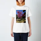 お花畑の桜 Regular Fit T-Shirt