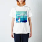 kamakuraの青に咲く少女 Regular Fit T-Shirt