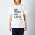 ＯＫダイレクト　powered by SUZURIのNO TNSP, NO LIFE.(黒） スタンダードTシャツ