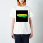 ねむいさかなのお店のドット　アロワナ(黄色) Regular Fit T-Shirt