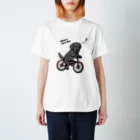 efrinmanのbicycleラブ 黒（両面） スタンダードTシャツ