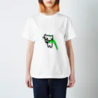 ☆かぼちゃまつり☆LINEスタンプ審査中の糸ようじに挟まったねこ Regular Fit T-Shirt