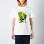 ふわんちゃんの葉っぱ Regular Fit T-Shirt