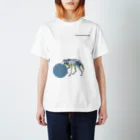 どうぶつのホネ、ときどきキョウリュウ。のタテガミオオカミのホネ Regular Fit T-Shirt