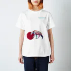 どうぶつのホネ、ときどきキョウリュウ。のブチハイエナのホネ Regular Fit T-Shirt