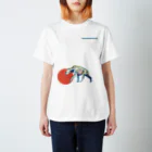 どうぶつのホネ、ときどきキョウリュウ。のブチハイエナのホネ Regular Fit T-Shirt